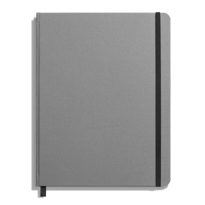 Large Hard Grid Journal - Stone