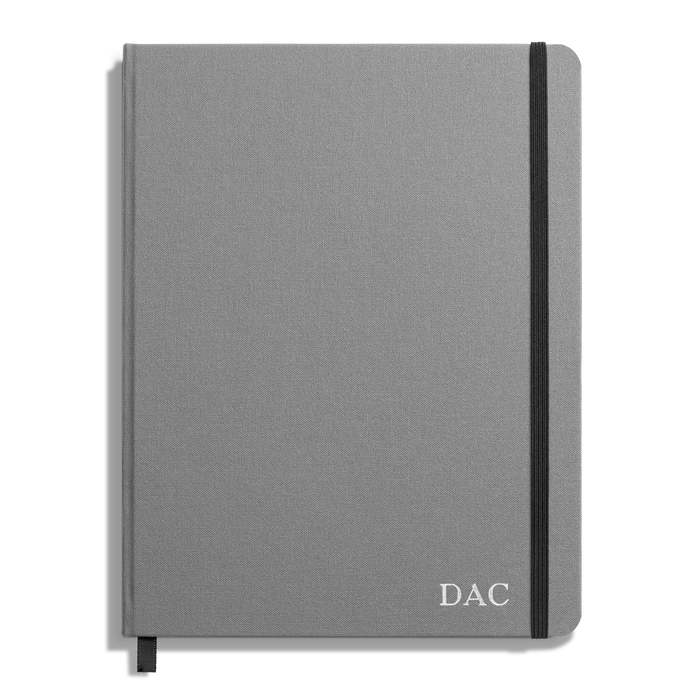 Large Hard Grid Journal - Stone