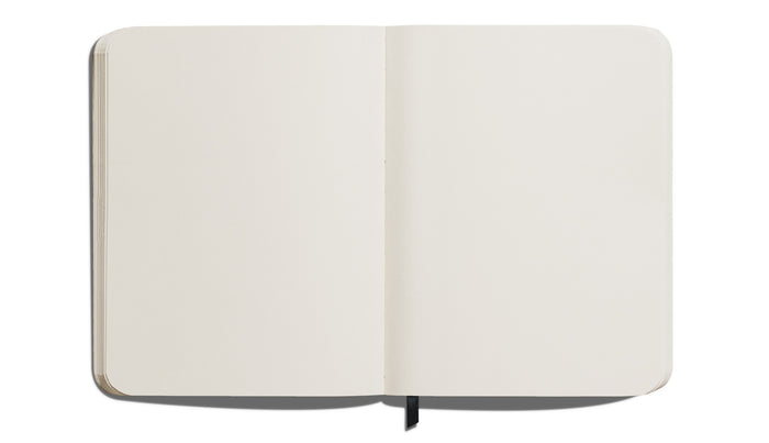 Large Hard Plain Journal - Black