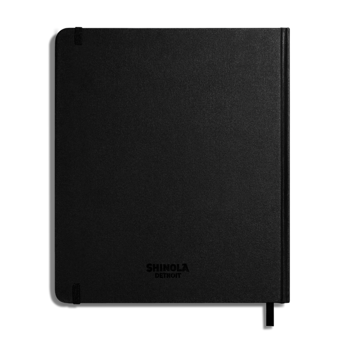 Large Hard Plain Sketchbook - Black