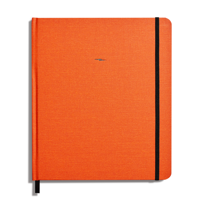 Large Hard Plain Sketchbook - Bold Orange