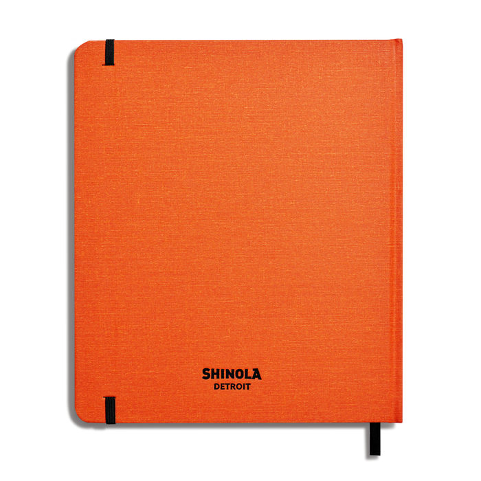 Large Hard Plain Sketchbook - Bold Orange