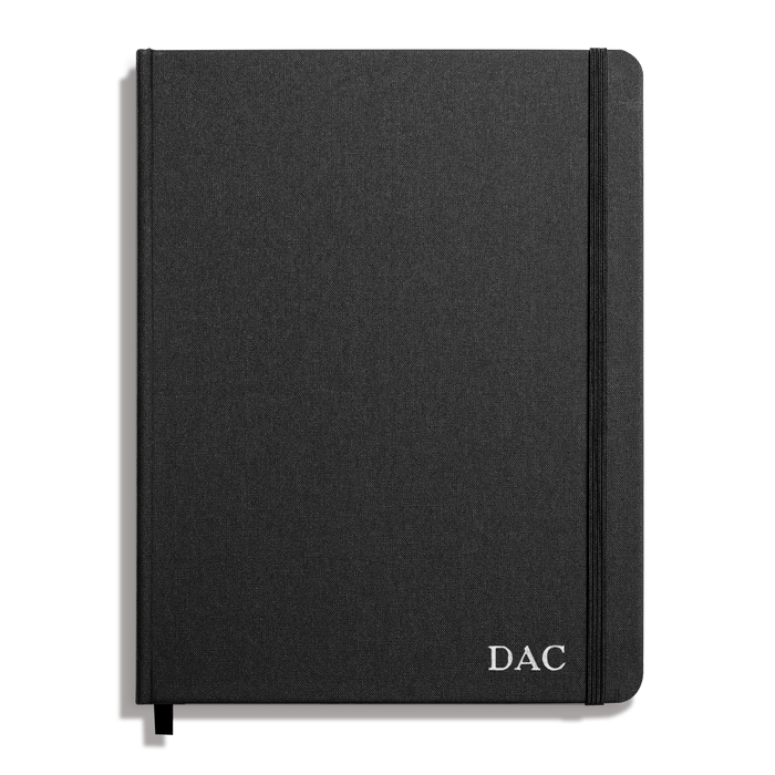 Large Hard Ruled Journal - Black