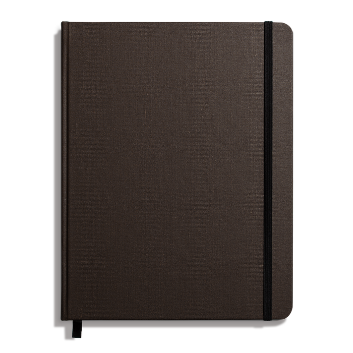 Large Hard Ruled Journal - Espresso