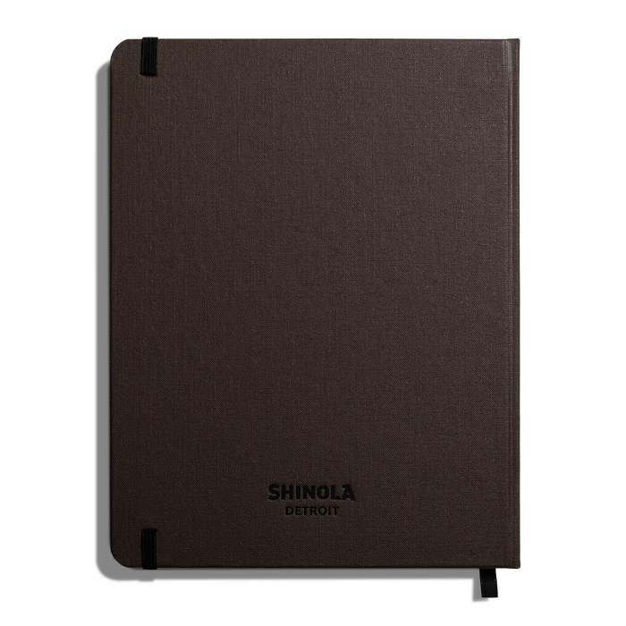 Large Hard Ruled Journal - Espresso