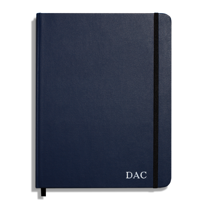 Large Hard Ruled Journal - Navy