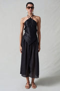 Laser Cut Ballet Skirt Black