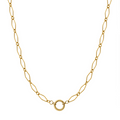 Lattice Chain Charm Necklace
