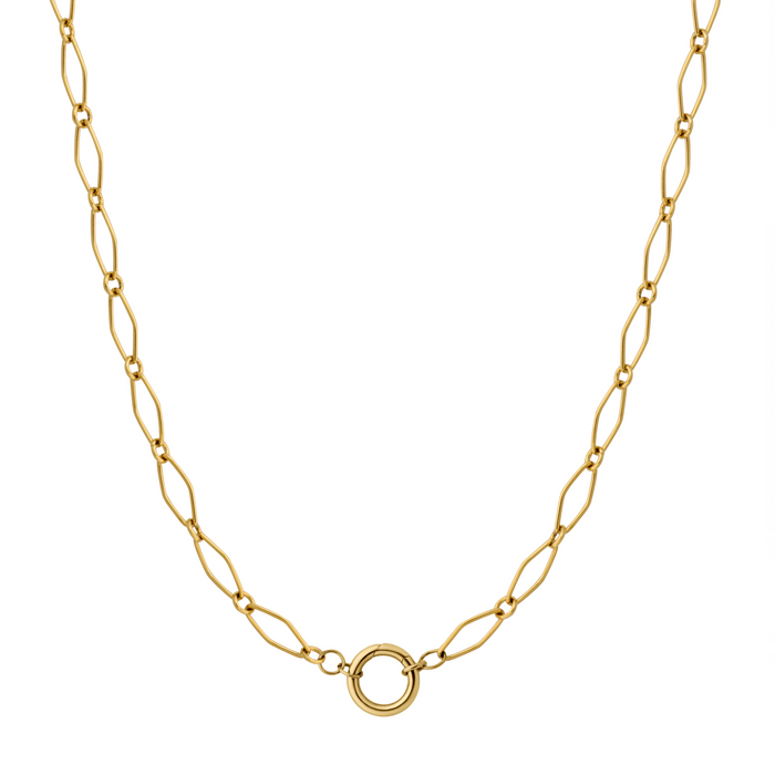 Lattice Chain Charm Necklace