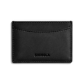 Leather 3 Pocket Card Case - Black