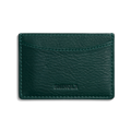 Leather 3 Pocket Card Case - Forest