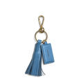 Leather Tassel Keychain - River