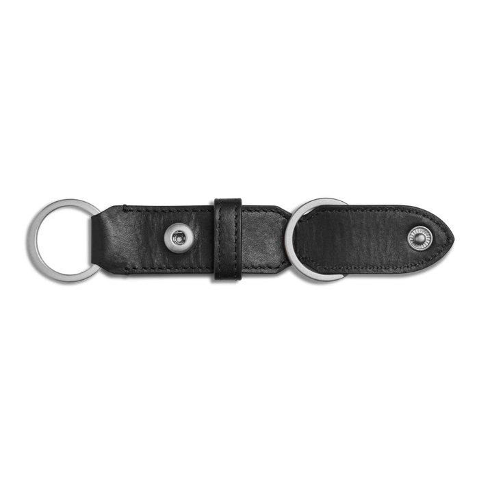 Leather Valet Key Fob - Black