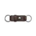 Leather Valet Key Fob - Dark Brown