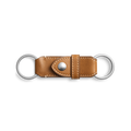 Leather Valet Key Fob - Tan