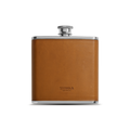 Leather Wrapped Flask - Tan
