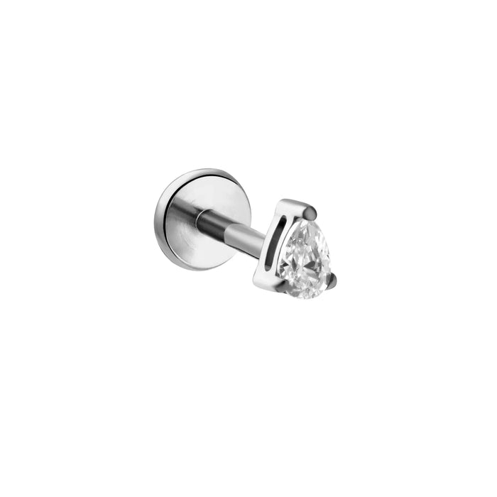 Lemon-Lime Soda Drop Flat Back Stud