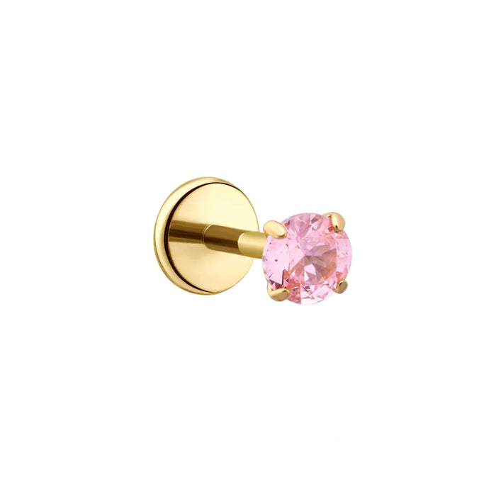 Light Pink Gem Flat Back Stud