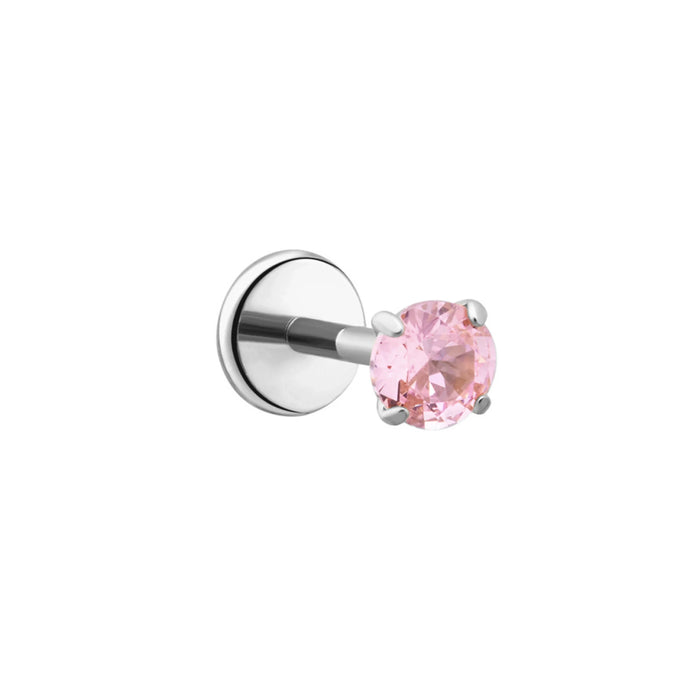 Light Pink Gem Flat Back Stud