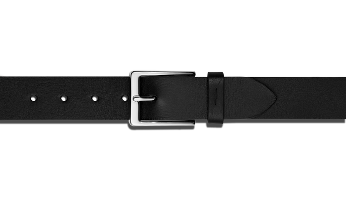 Lightning Bolt Keeper Belt - Black