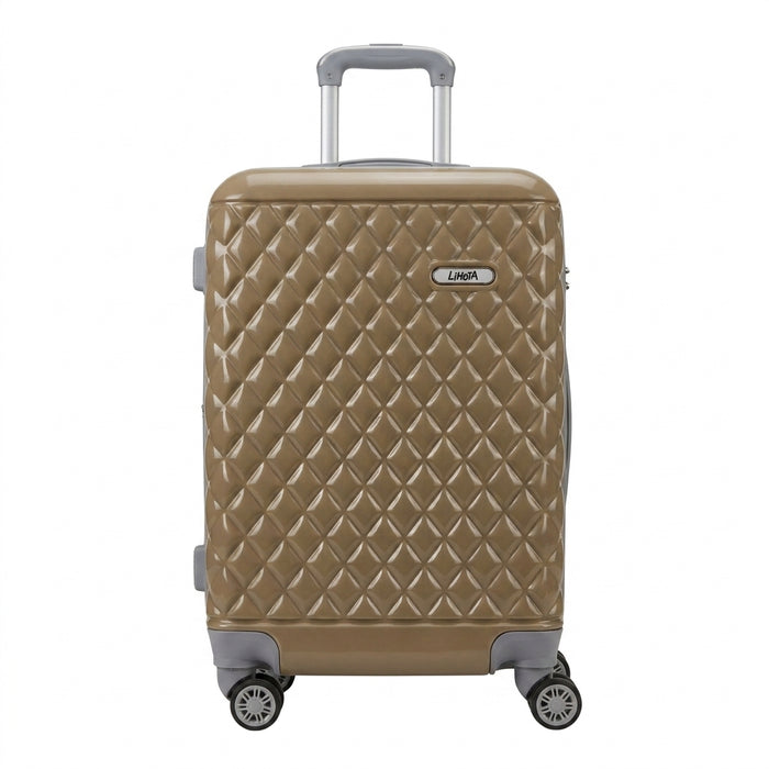 Lihota Hard Shell Cabin Trolley Suitcase With Spinner Wheels