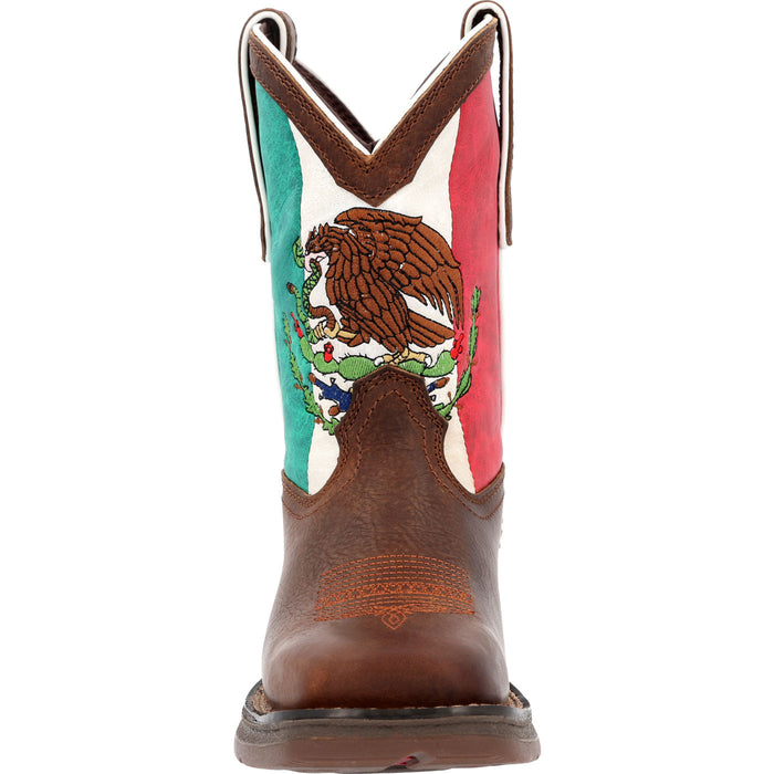 Lil' Rebel™ by Durango® Big Kids' Mexican Flag Western Boot - front