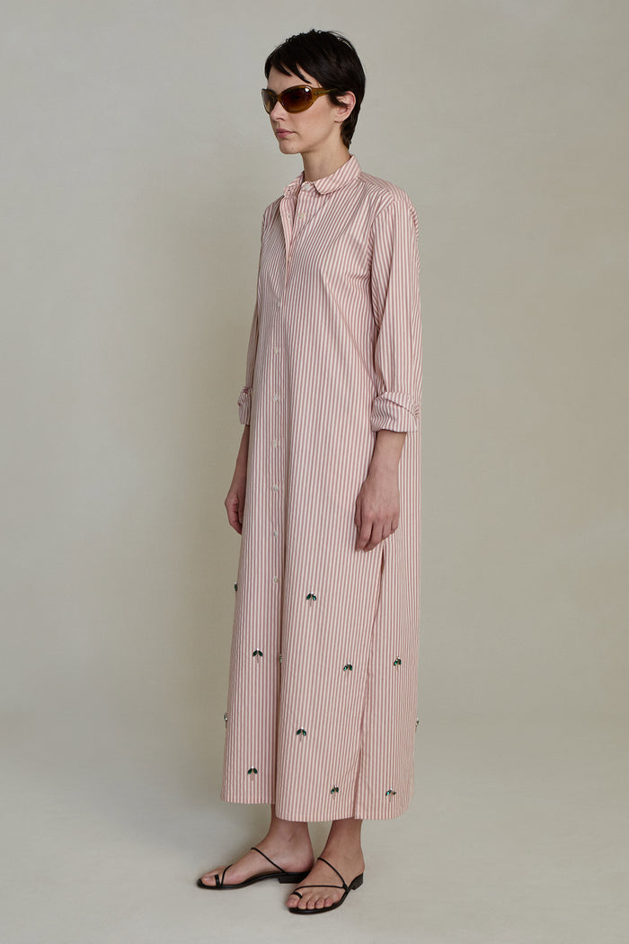 Lita Shirt Dress Pink Stripe