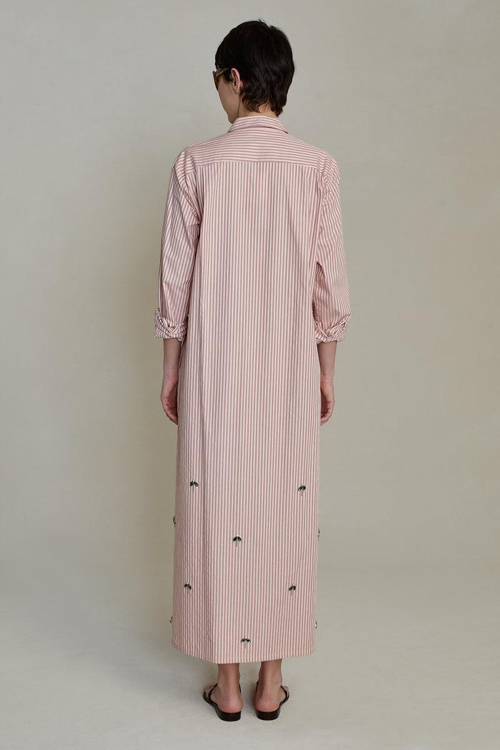 Lita Shirt Dress Pink Stripe