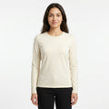 Long Sleeve Basic Top With Rou Neckline