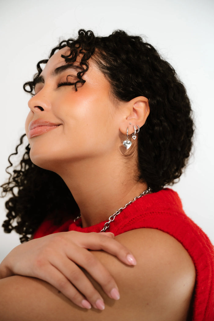 Love Letter Locket Hoops