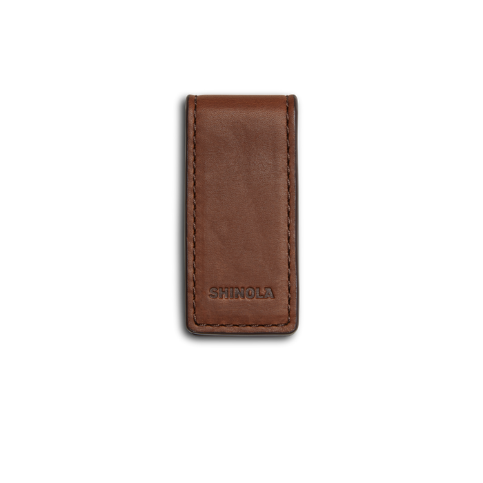 Magnetic Money Clip - Medium Brown