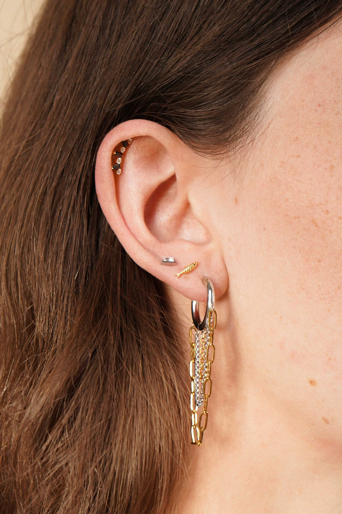 Main Course Mixed-Metal Hoops