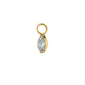 Marquise Zirconia Clicker Hoop Charm