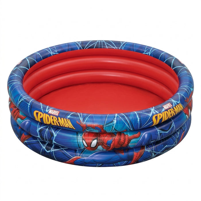 Marvel Spider Man 3 Ring Kids Inflatable Pool 1.22 M X 30 CM