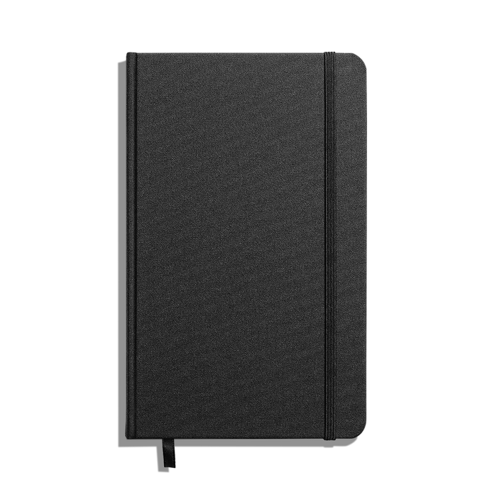 Medium Hard Plain Journal - Black