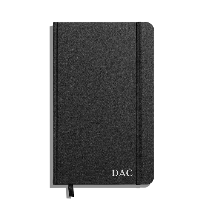 Medium Hard Plain Journal - Black