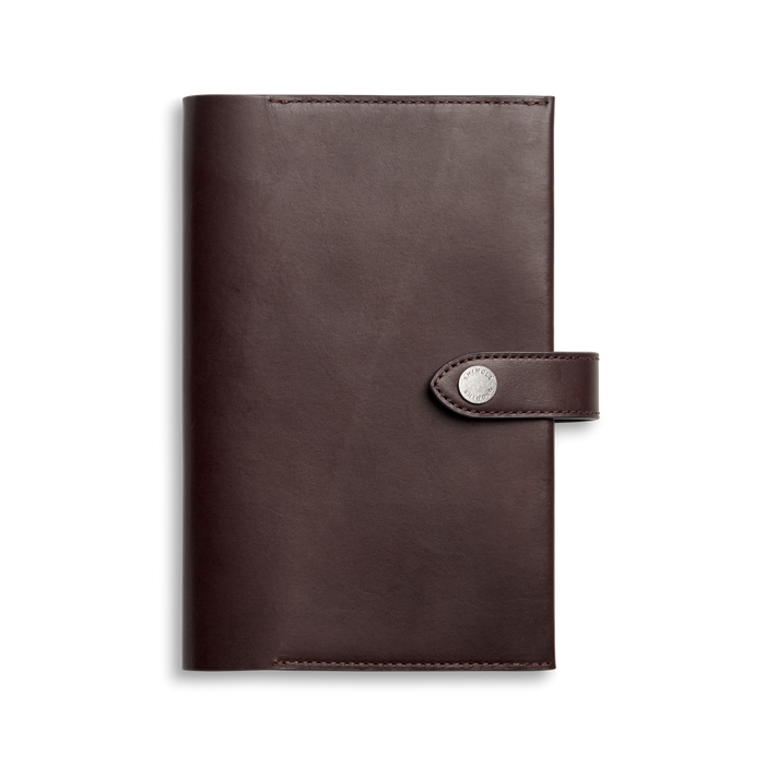 Medium Snap Journal Cover - Dark Brown Vachetta
