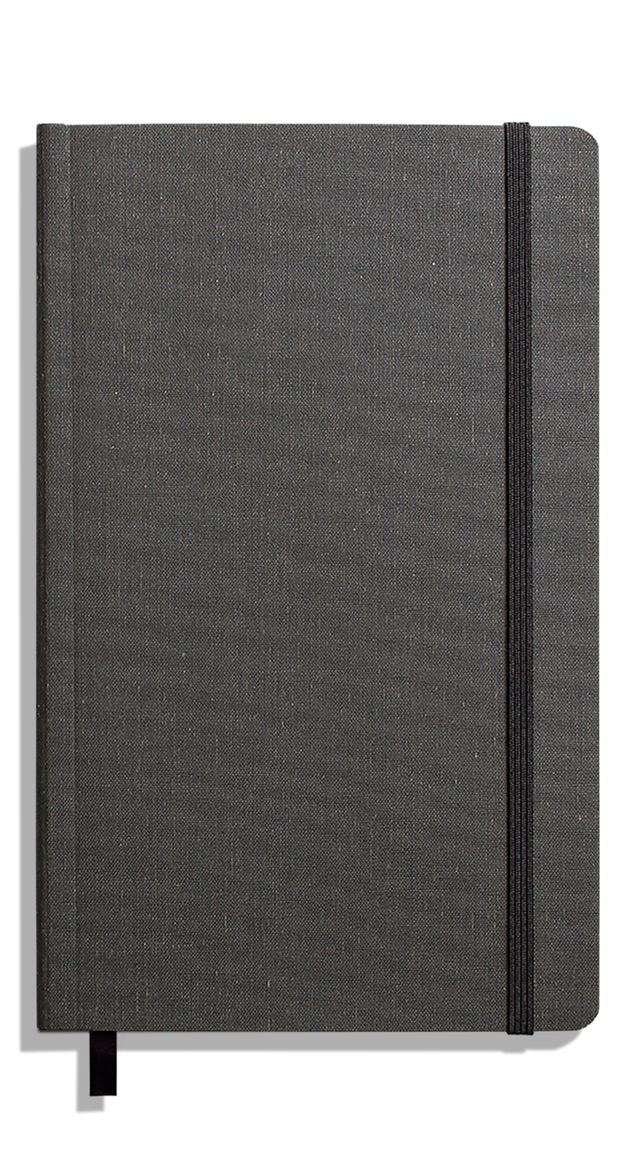 Medium Soft Ruled Journal - Charcoal