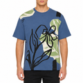 Men Artistic Botanical Print T-Shirt