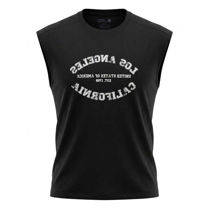 Men California Graphic Sleeveless Tank Top