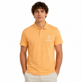 Men Chest Print Polo Shirt