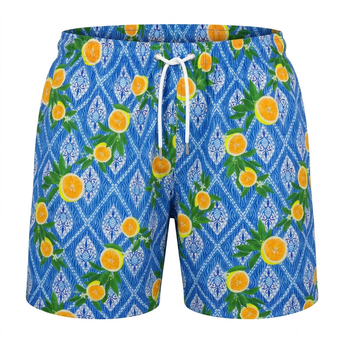 Men Classic Solid Swim Shorts