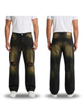 Men Distressed Wide Leg Jeans
