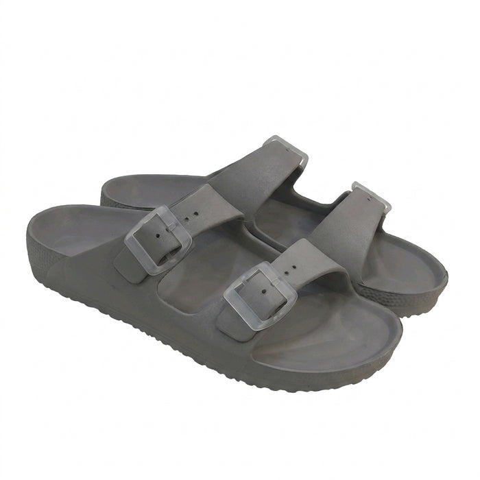 Men Double Buckle EVA Slides