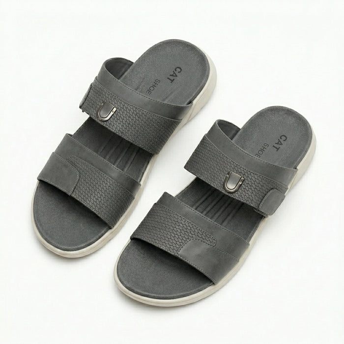 Men Double Strap Comfort Slide Slipper
