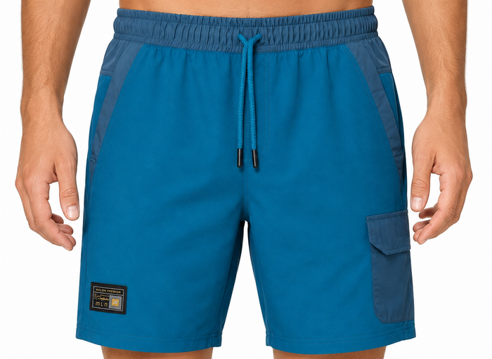 Men Drawstring Cargo Sports Shorts