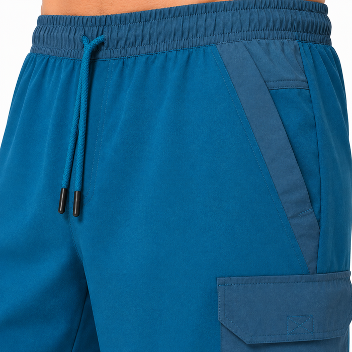Men Drawstring Cargo Sports Shorts