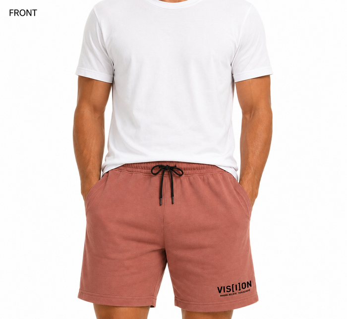 Men Drawstring Printed Sweat Shorts
