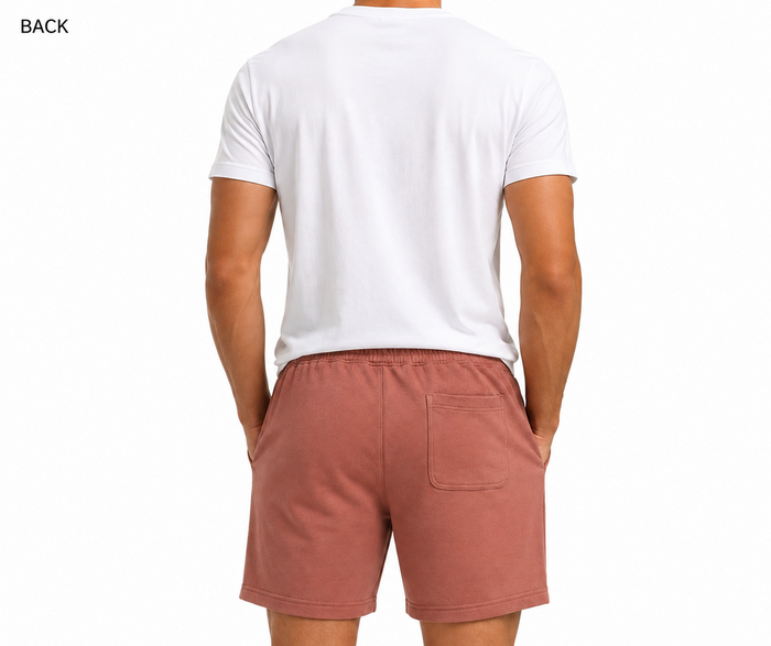 Men Drawstring Printed Sweat Shorts