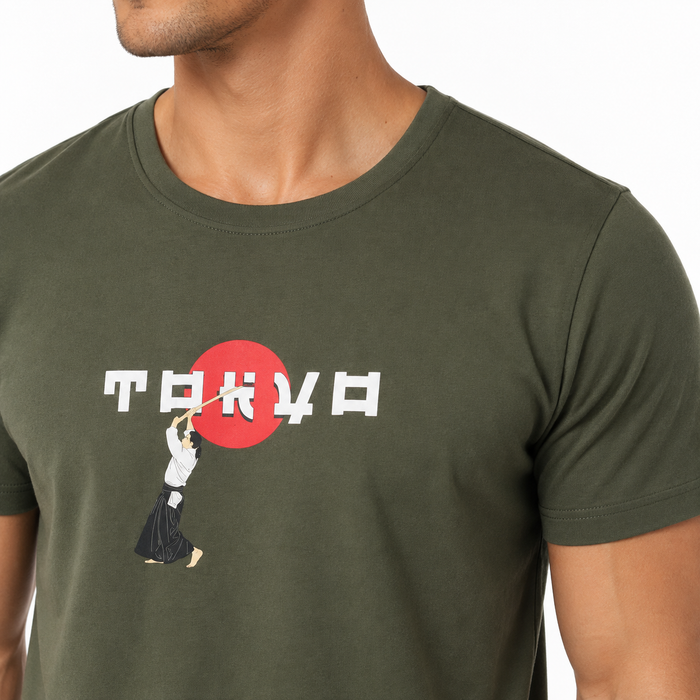 Men Graphic Crew Neck T Shirt